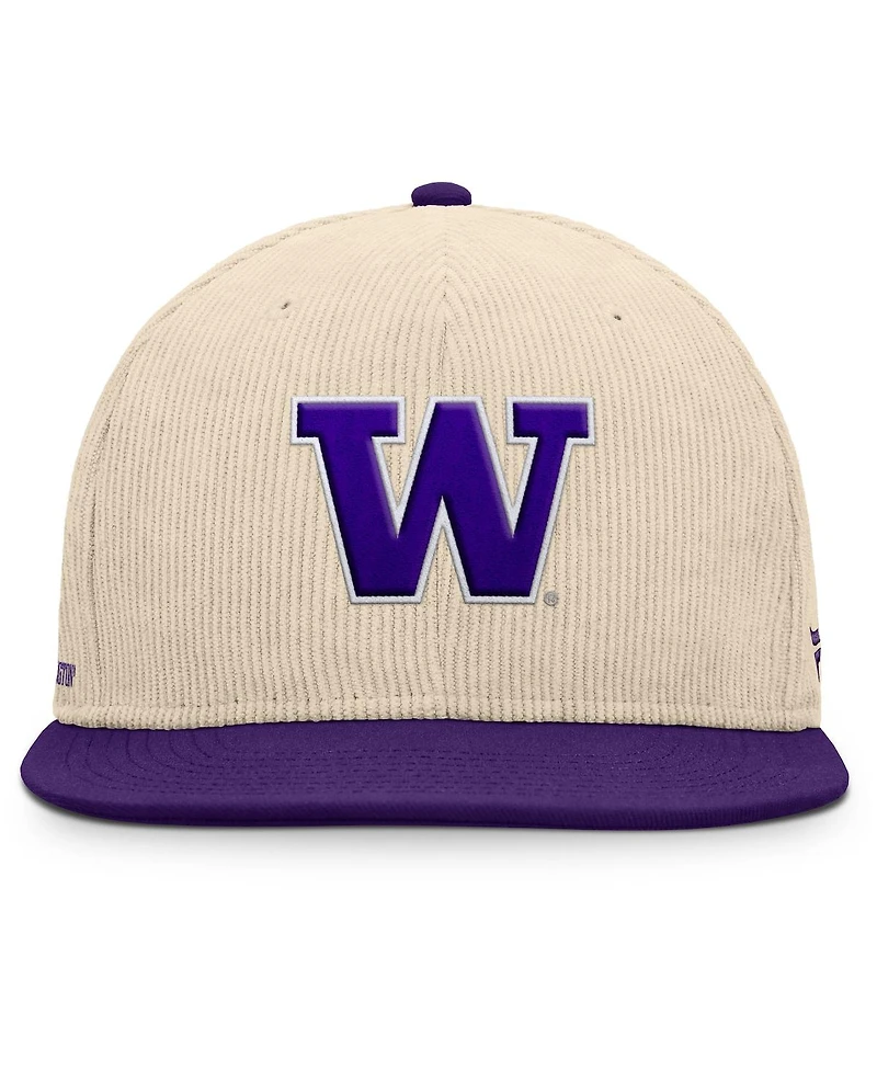 Fanatics Men's Tan Washington Huskies Catcher Snapback Hat