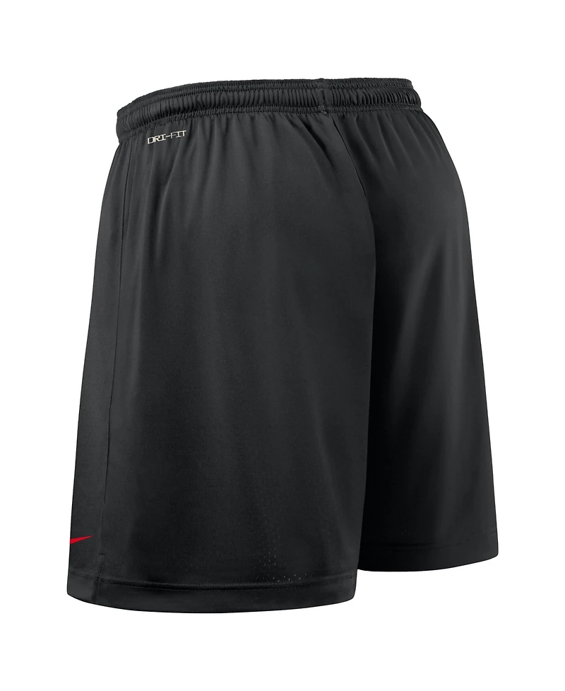 Nike Men's Red/Black Georgia Bulldogs 2025 Sideline Reversible Performance Shorts