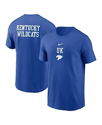 Nike Men's Royal Kentucky Wildcats 2-Hit Stacked T-Shirt