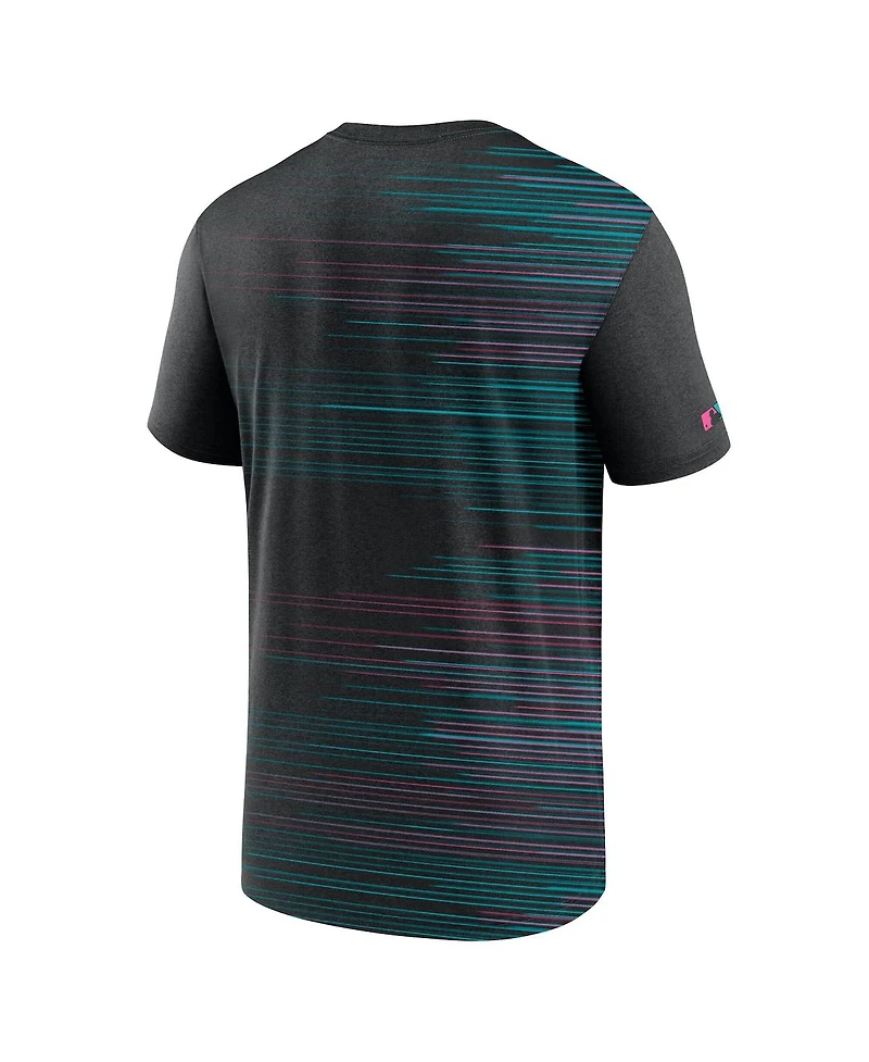 Nike Men's Black Miami Marlins 2025 City Connect Authentic Collection Velocity Performance T-Shirt