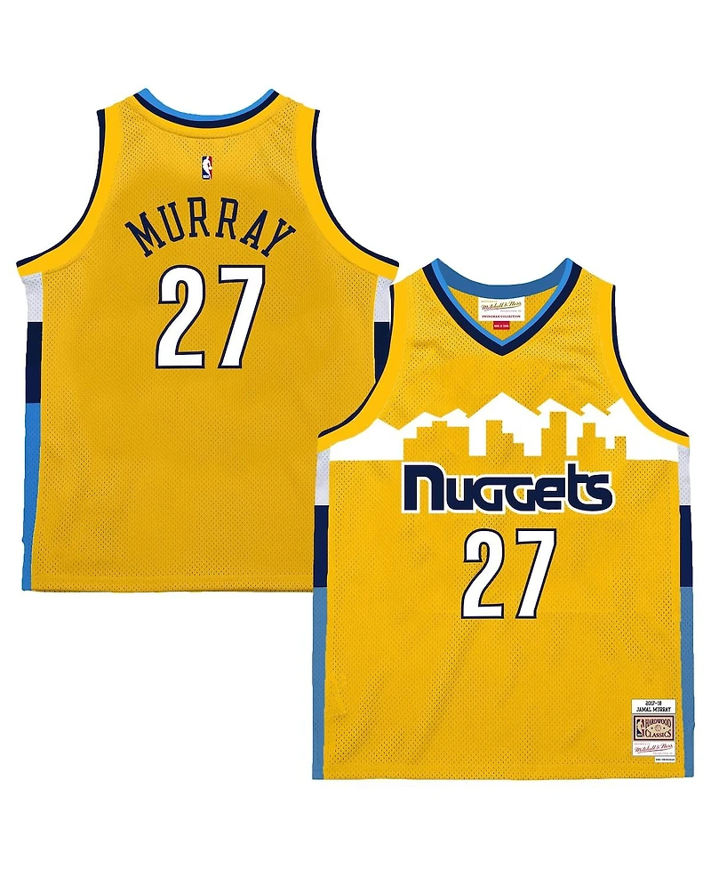 Mitchell & Ness Men's Jamal Murray Yellow Denver Nuggets 2017-18 Swingman Jersey