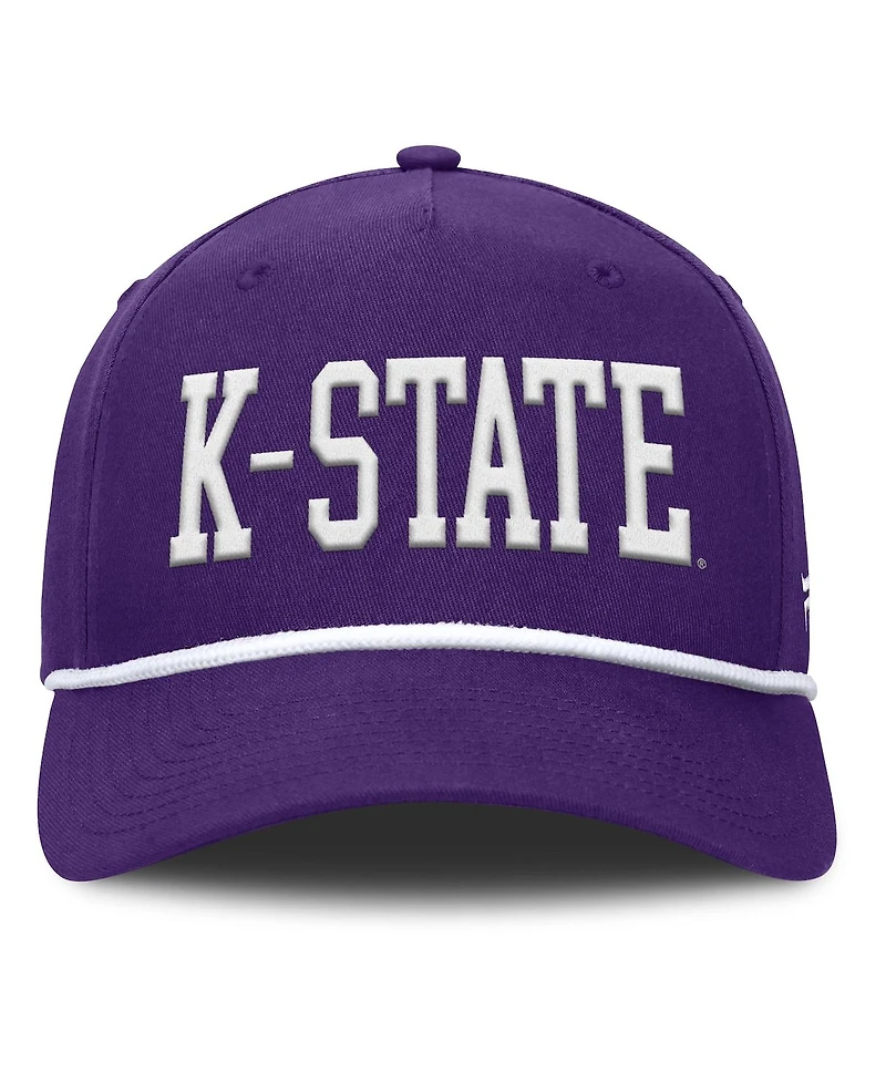 Fanatics Men's Purple Kansas State Wildcats Foul Ball Rope Adjustable Hat