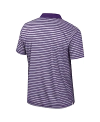 Colosseum Men's Purple Tcu Horned Frogs Striped Polo Shirt