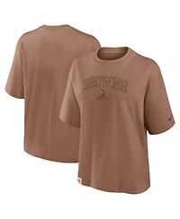 Nike Women's Brown Cleveland Browns Glory Arch Boxy T-Shirt