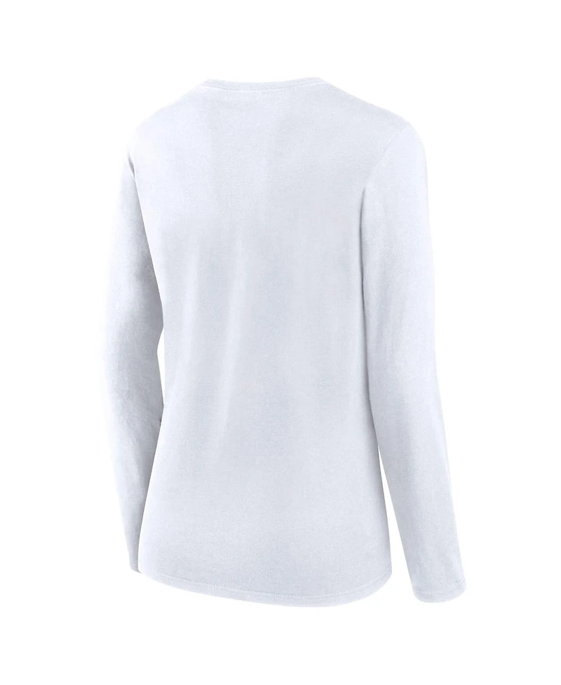 Fanatics Women's White Pittsburgh Steelers Long Sleeve T-Shirt