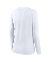 Fanatics Women's White Pittsburgh Steelers Long Sleeve T-Shirt