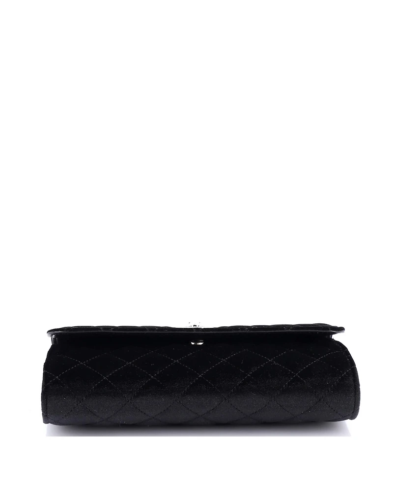 Pre-Owned Versace La Medusa Chain Clutch Quilted Velvet