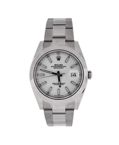 Pre-Owned Rolex Oyster Perpetual Datejust Automatic Watch in Stainless Steel 41mm
