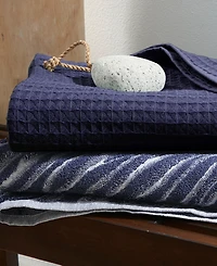 Uchino Waffle Twist 6-Pc. Bath Towel Set