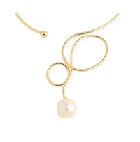 Sohi Gold-Plated Wrap Necklace