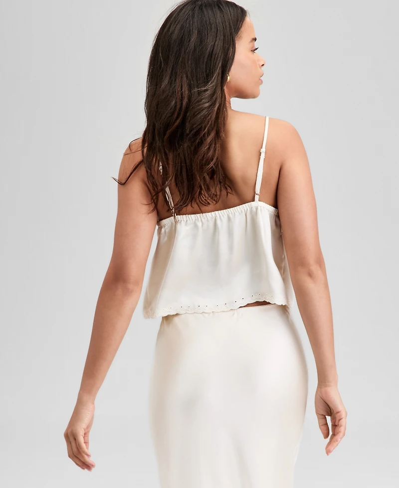 And Now This Women's Embroidered Scallop-Trim Camisole Top, Exclusively at Macy's