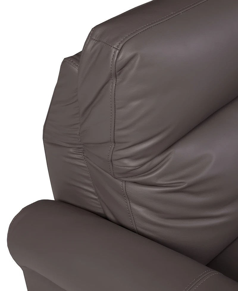 Thandler 3-Pc. Leather Sofa with 2 Power Recliners and 1 Drop Down Table, Exclusively at Macy's
