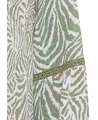 Olsen Women's Neo Animal Print Tunic Blouse