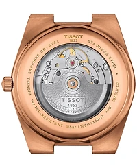 Tissot Men's Swiss Automatic Prx Powermatic 80 Rose Gold Pvd Stainless Steel Bracelet Watch 40mm