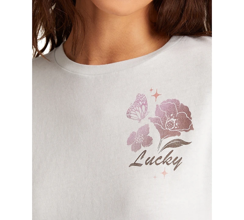 Lucky Brand Women's Graphic-Print Cotton Crewneck T-Shirt