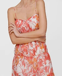 Avec Les Filles Women's Sleeveless Sweetheart Maxi Dress