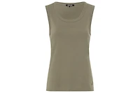 Olsen Women's Round Neck Sleeveless Shell