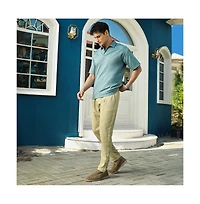 Campus Sutra Men's Sea Green Scratch-Tactile Polo T-Shirt