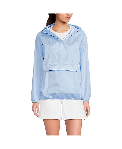 Lands' End Women's Packable Anorak Windbreaker