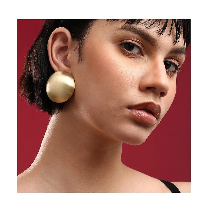 Sohi Gold-Plated Stud Earrings