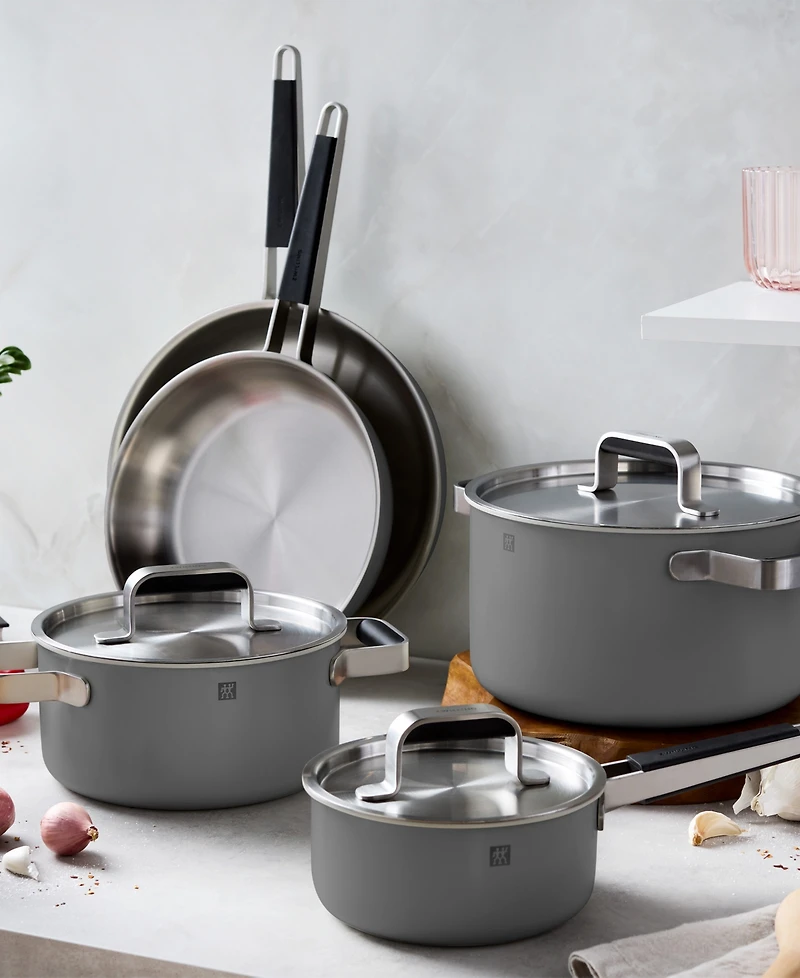 Zwilling Pure Stainless Steel 8-Piece Cookware Set