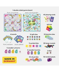 Haba Unicorn Glitterluck 9 Game - Board Game Collection for Ages 4-8