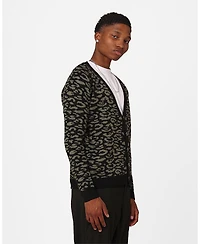 Xxiii Men's Thiago Leopard Cardigan