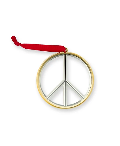 Nambe Peace Sign Ornament