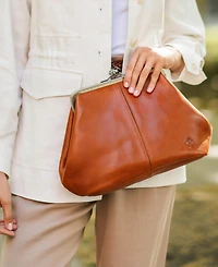 Patricia Nash Medium Sofia Kisslock Leather Bag