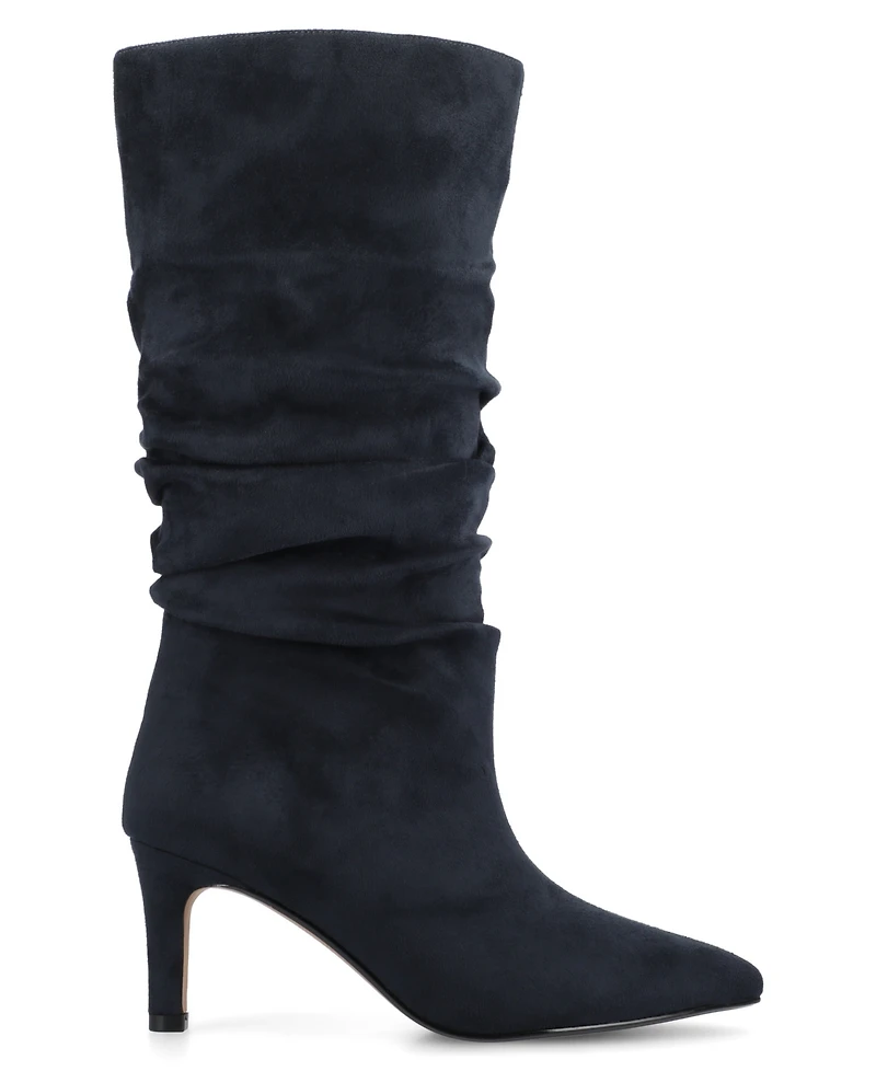 Journee Collection Women's Sonnet Pointed Toe Slouchy Dress Boots