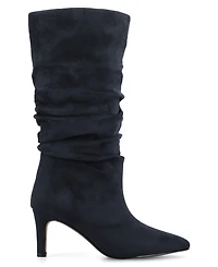 Journee Collection Women's Sonnet Pointed Toe Slouchy Dress Boots