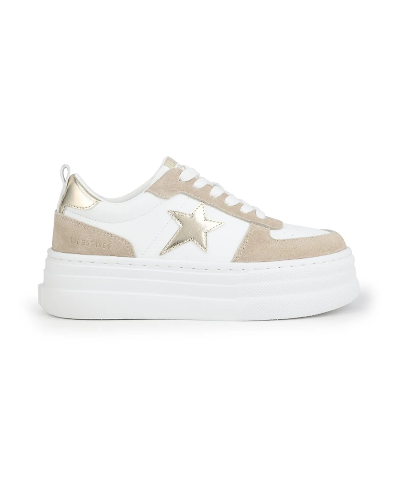 Grande White Black Snake Grey Pop Women's Sneaker by Vintage Havana