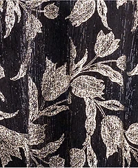 Betsy & Adam Women's Metallic-Print Long Halter Dress