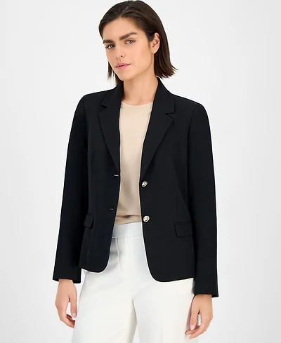 Kasper Two-Button Blazer, Regular and Petite