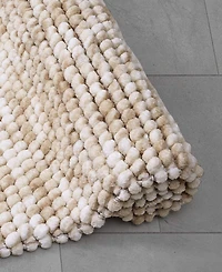 French Connection Space Dye Chunky Chenille Bath Rug