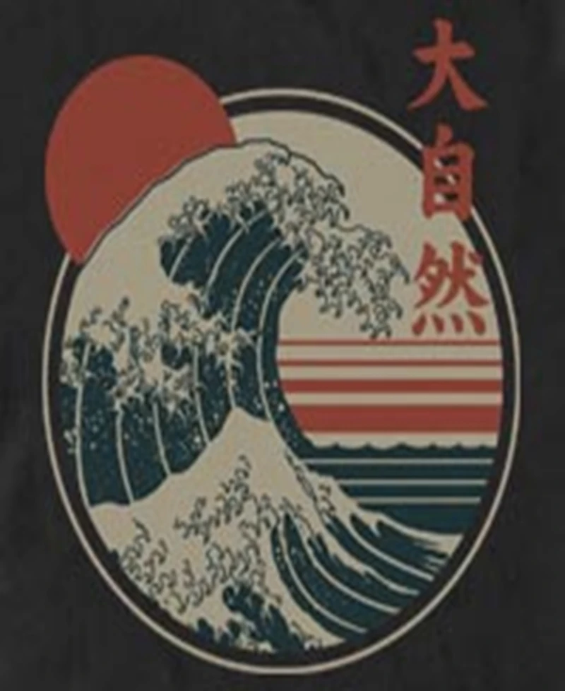 Fifth Sun Men's Great Wave Short Sleeve Crew T-shirt