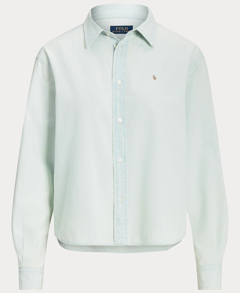Polo Ralph Lauren Women's Cropped Boxy Chambray Shirt
