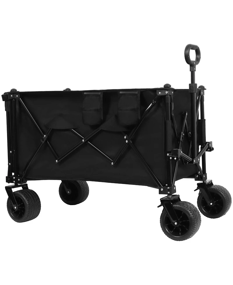 Heavy Duty Foldable Wagon with Extended Tailgate