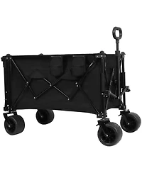 Heavy Duty Foldable Wagon with Extended Tailgate