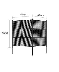 Outdoor Privacy Screen Fence Panels - 47x47" - All-Weather