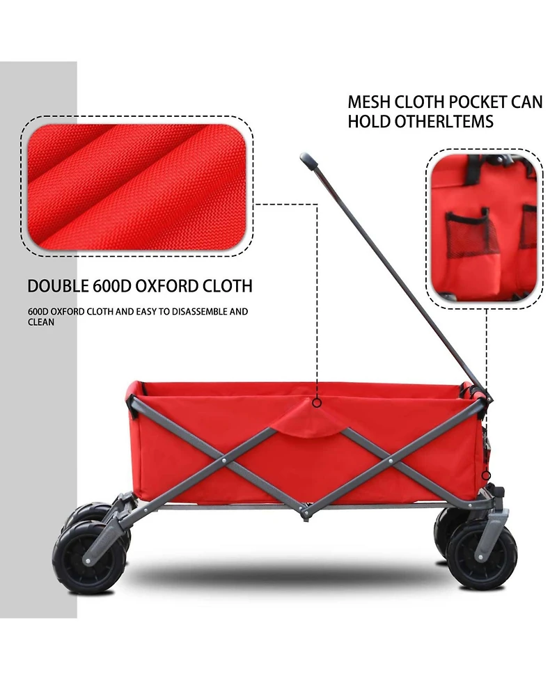 Folding Utility Wagon - Customizable Color