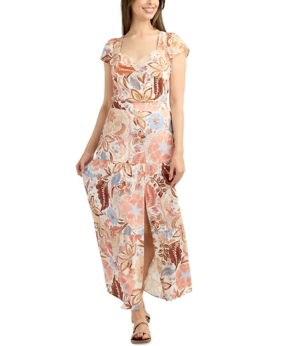 Bcx Juniors' Sweetheart-Neck Cap-Sleeve Top