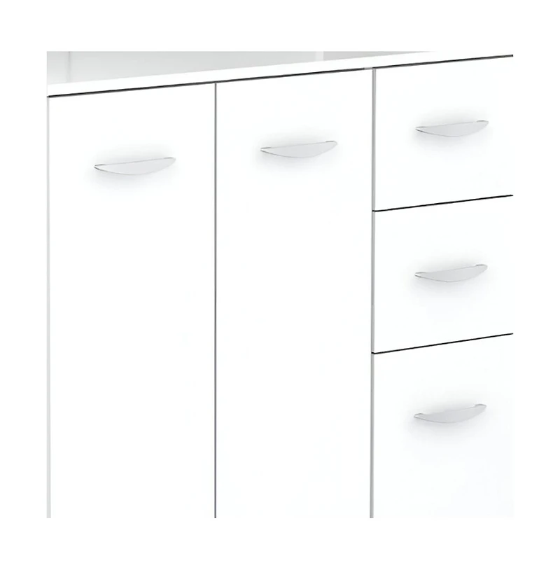 Wooden Kitchen Storage Cabinet for Pantry and Home Organization