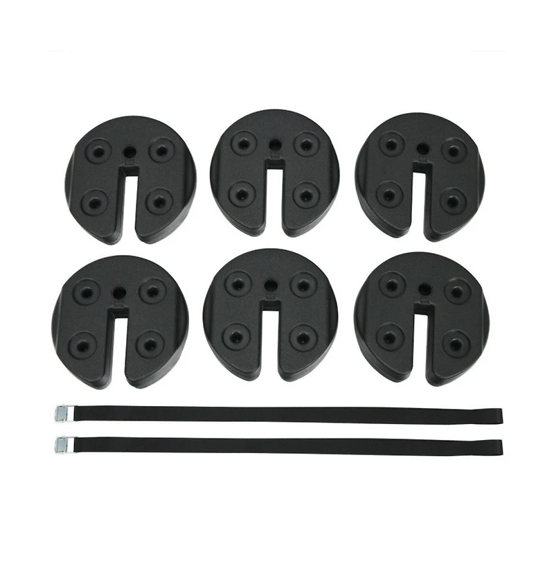 6 pieces Weight Plates Patio Canopy Tent Gazebo Shade Umbrella Water Filled