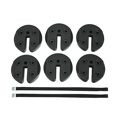 6 pieces Weight Plates Patio Canopy Tent Gazebo Shade Umbrella Water Filled