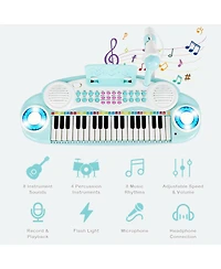 Gymax 37 Keys Kids Toy Electronic Organ Portable Piano Keyboard w/ Microphone