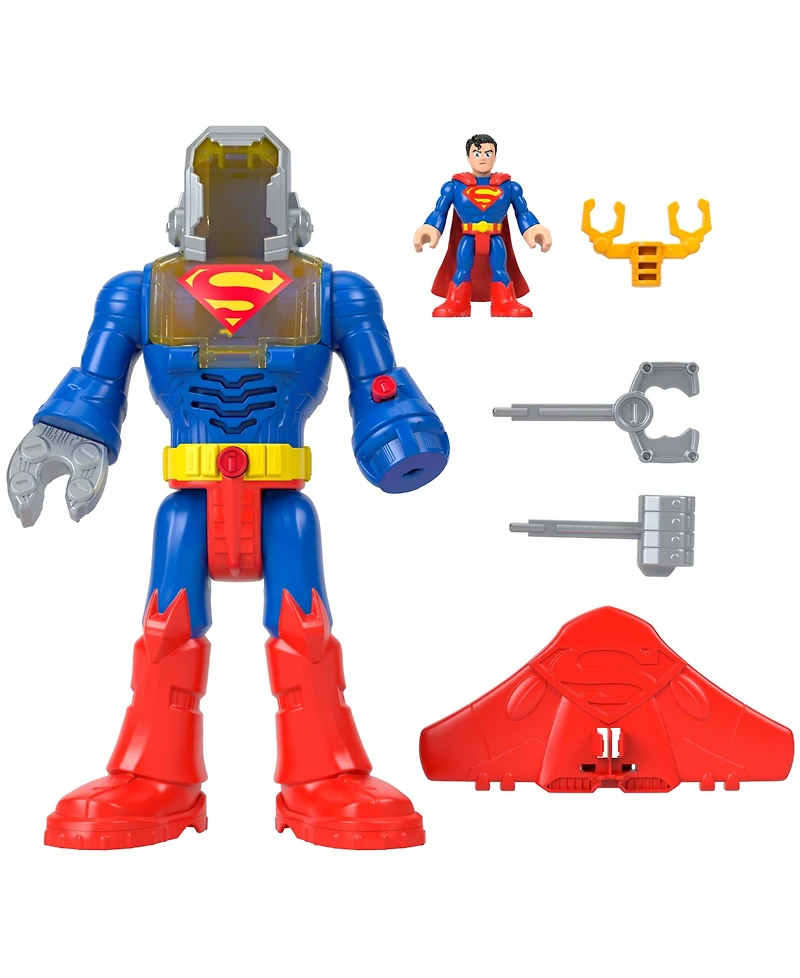 Imaginext Dc Super Friends Superman Insider Exo Suit Robot, 6 Pieces