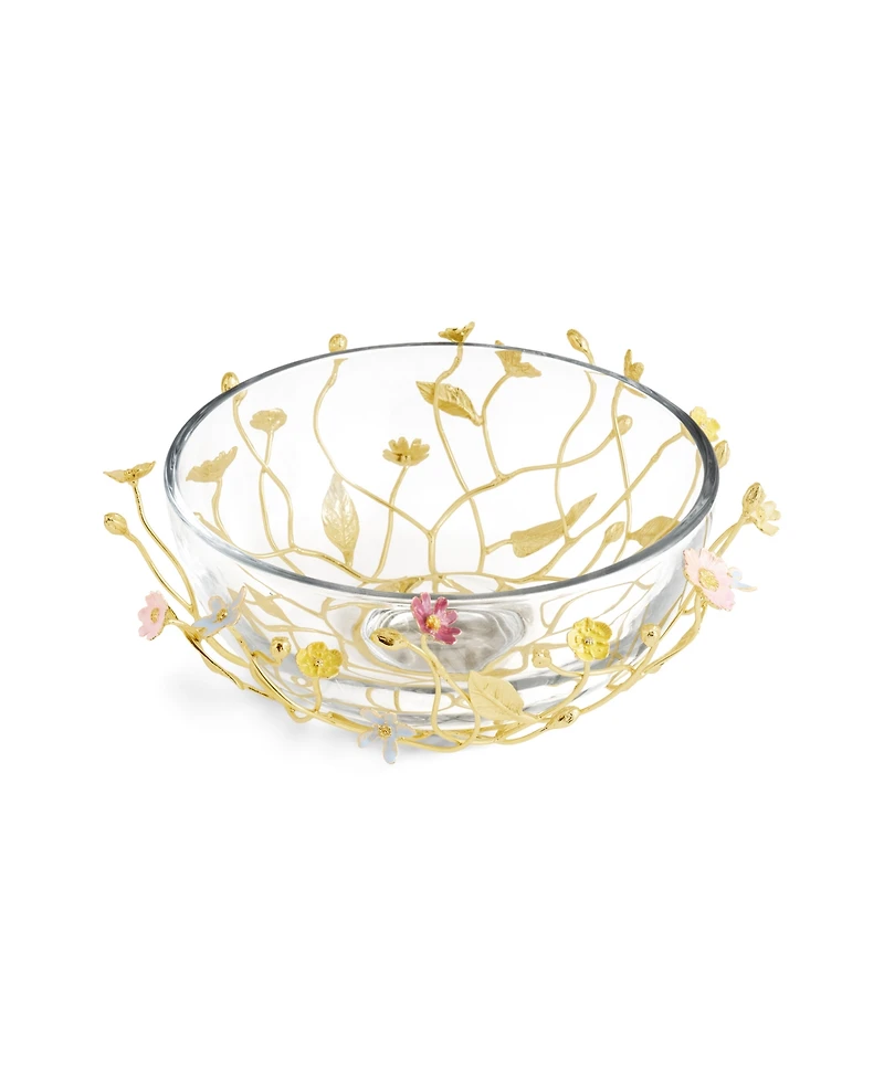 Michael Aram Wildflowers Large Glass Bowl