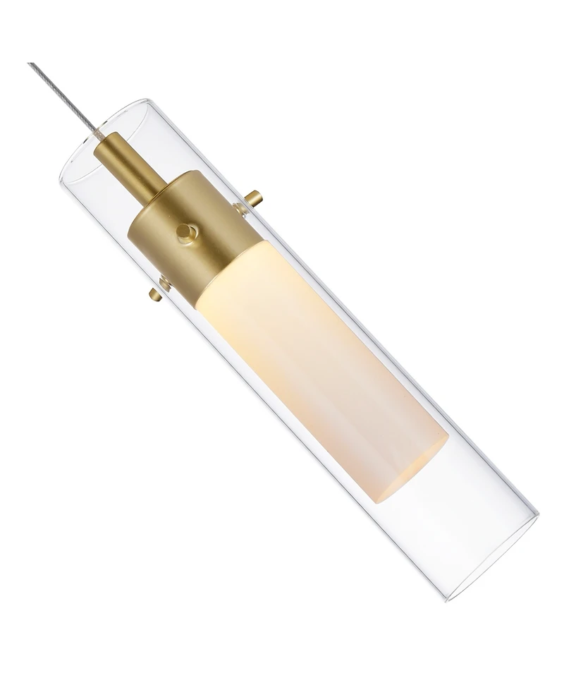 Cwi Lighting 10.5" Metal Olinda Led Integrated Mini Pendant