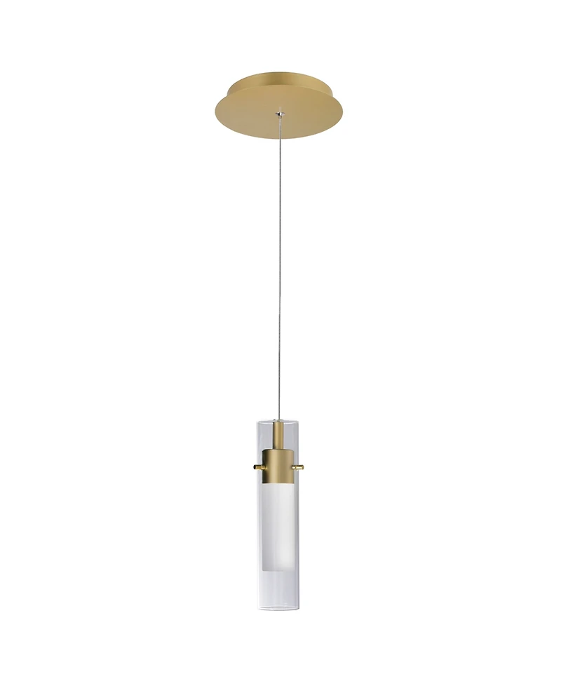 Cwi Lighting 10.5" Metal Olinda Led Integrated Mini Pendant